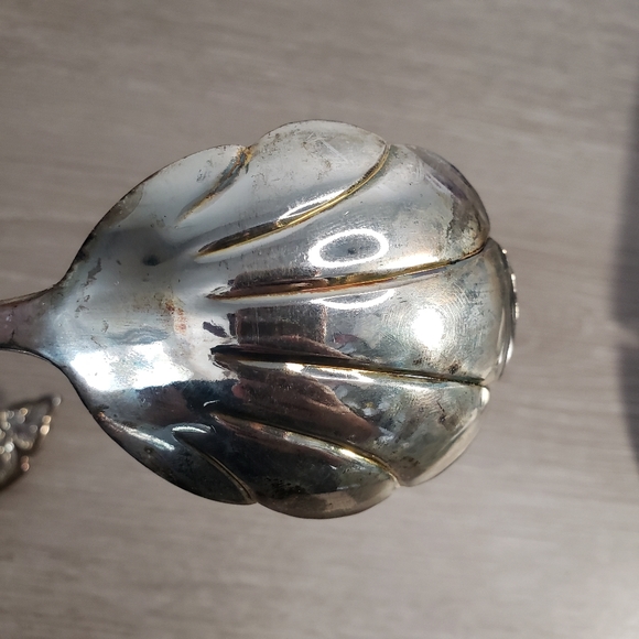 Vtg. Epon Brass Mayell Cake Slicer & Spoon set - Picture 9 of 12